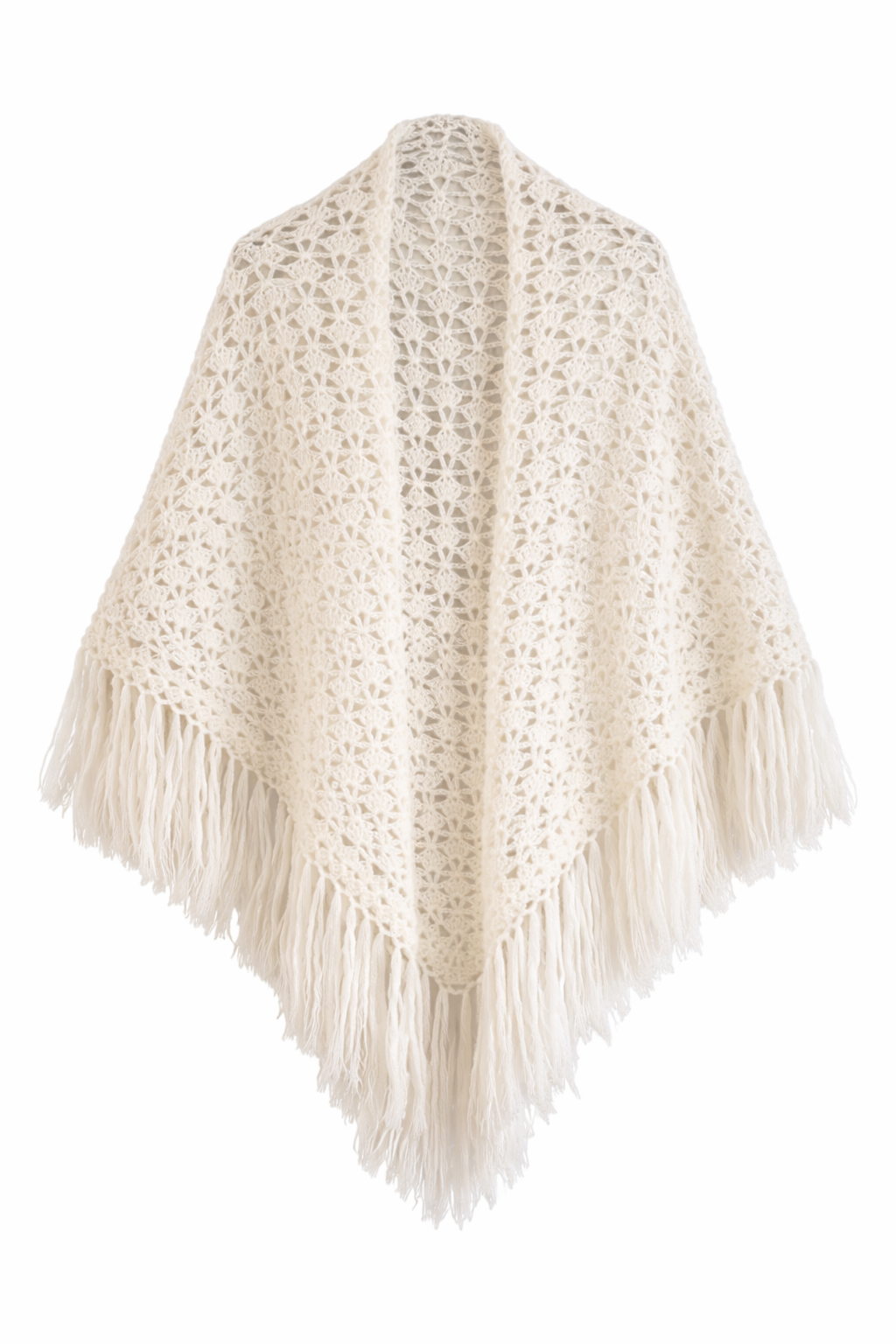 GLORIOSA MOHAIR SHAWL , white
