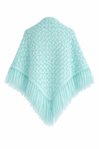 GLORIOSA MOHAIR SHAWL , mint