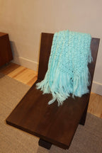 GLORIOSA MOHAIR SHAWL , mint