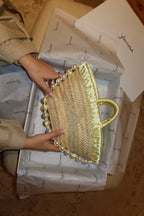 JANE BUCKET BAG , pale yellow
