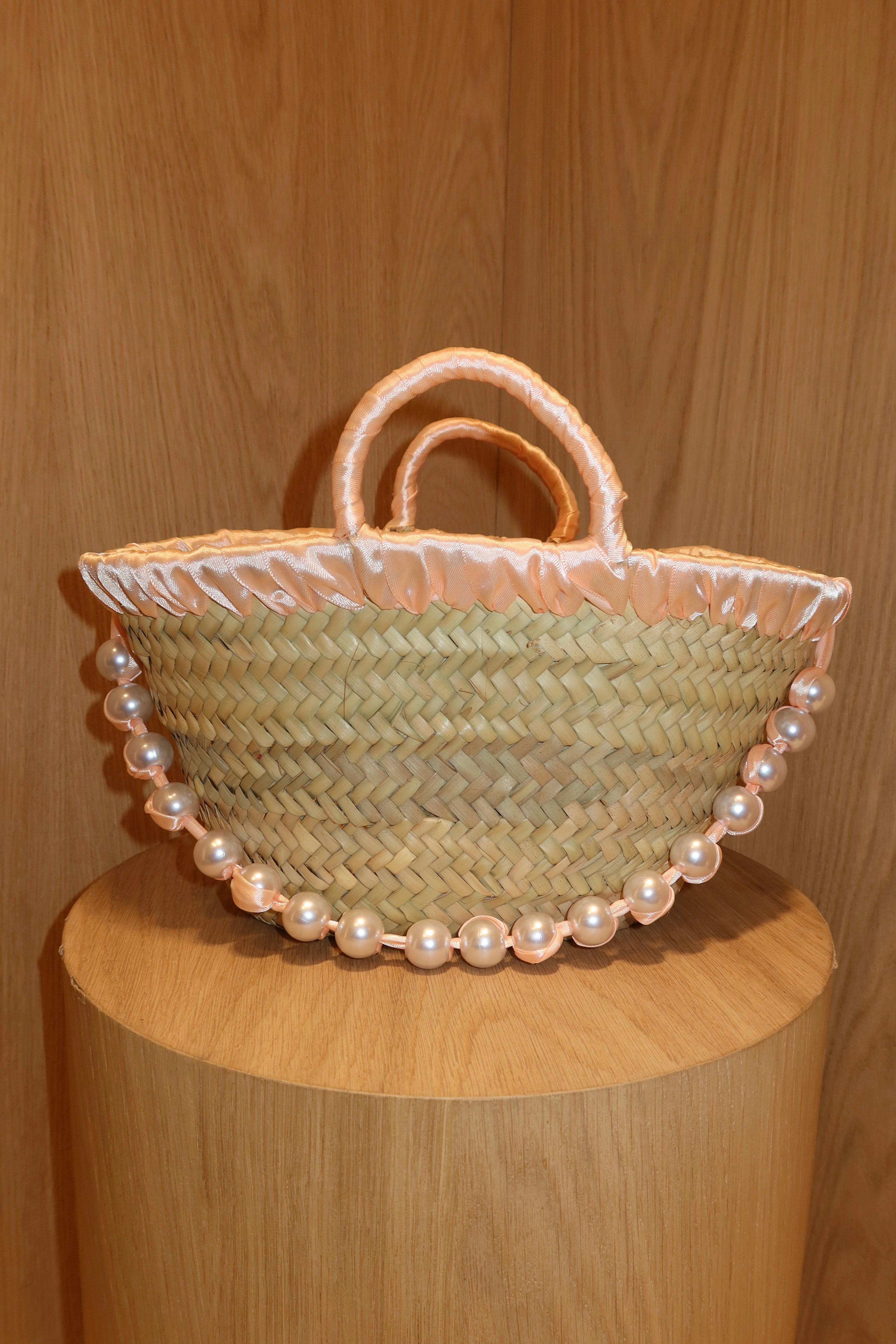 JANE BUCKET BAG , peach
