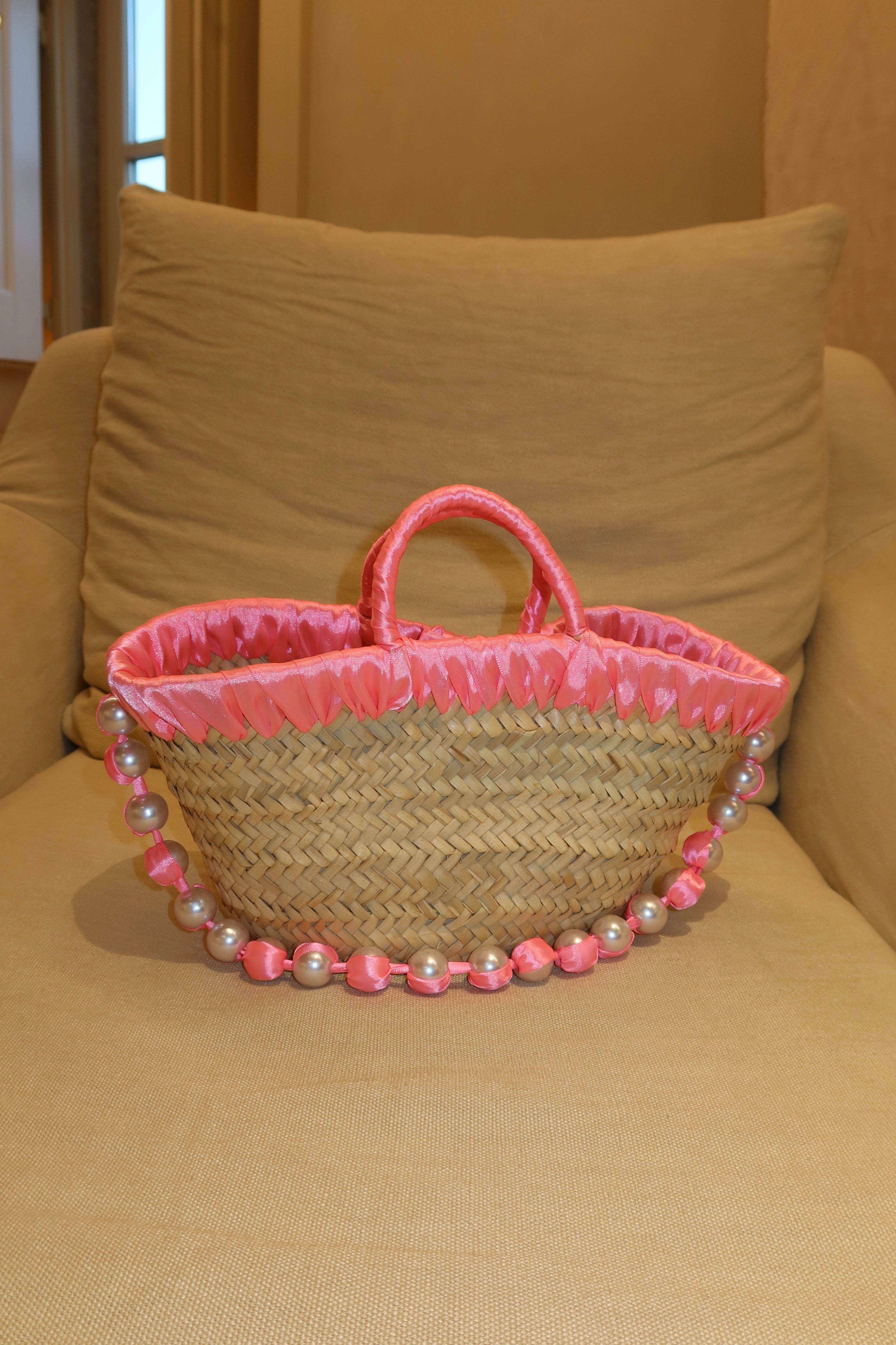 JANE BUCKET BAG , neon pink