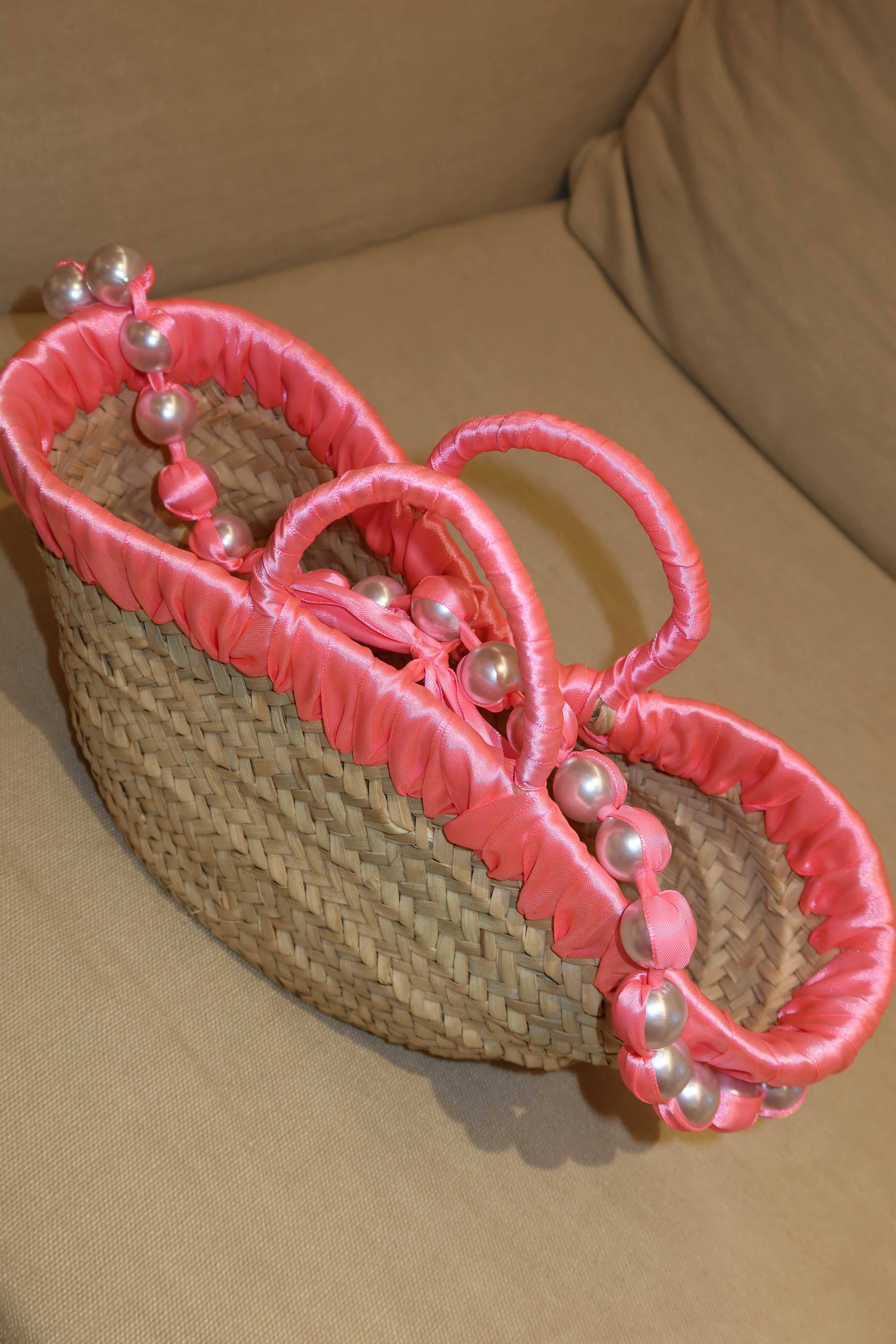 JANE BUCKET BAG , neon pink