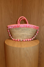 JANE BUCKET BAG , neon pink