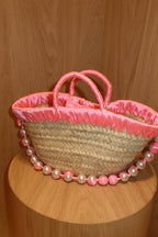 JANE BUCKET BAG , neon pink