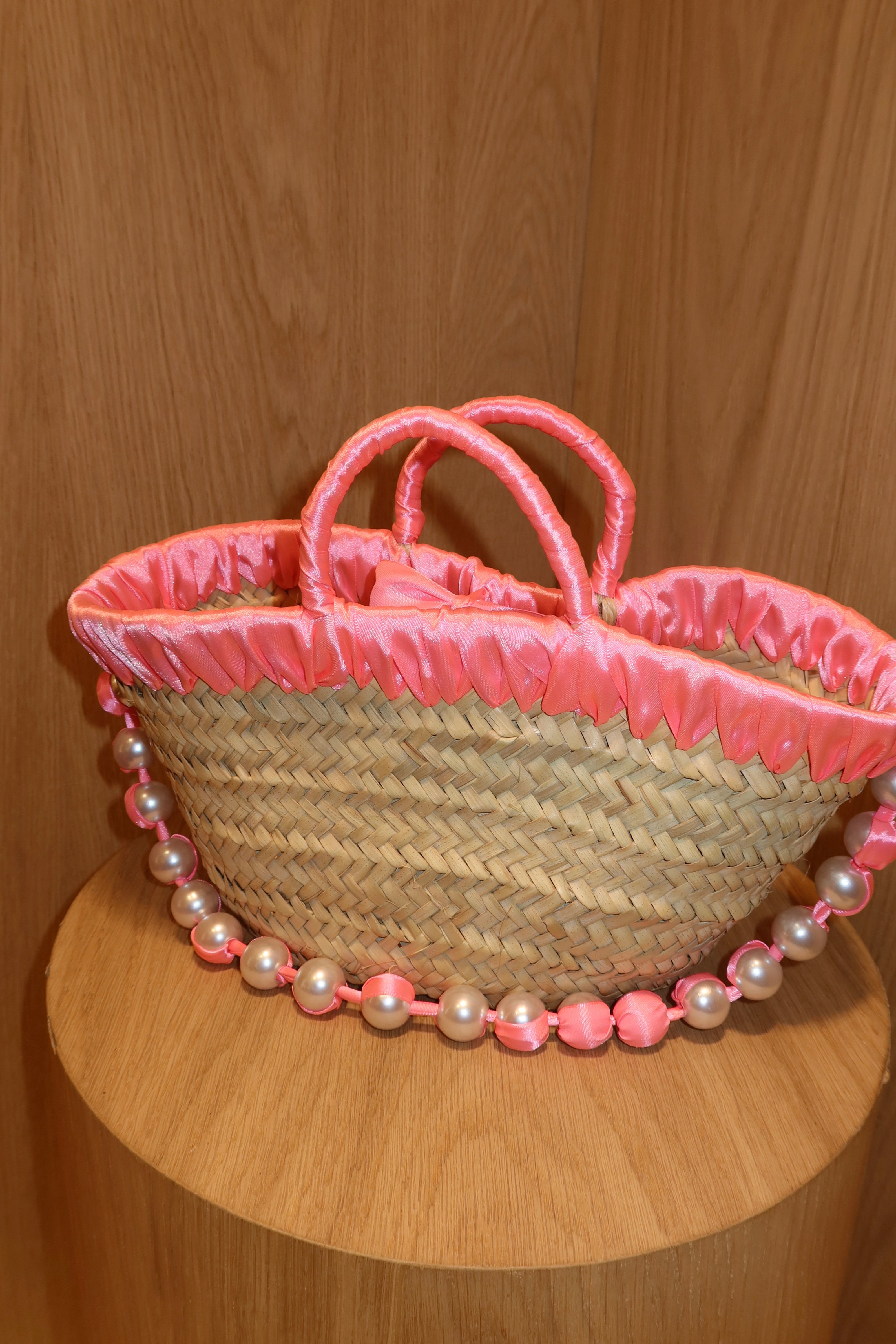 JANE BUCKET BAG , neon pink