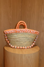 JANE BUCKET BAG , coral orange