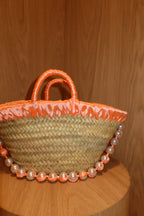 JANE BUCKET BAG , coral orange