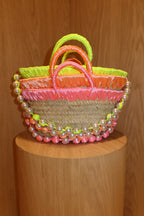 JANE BUCKET BAG , coral orange