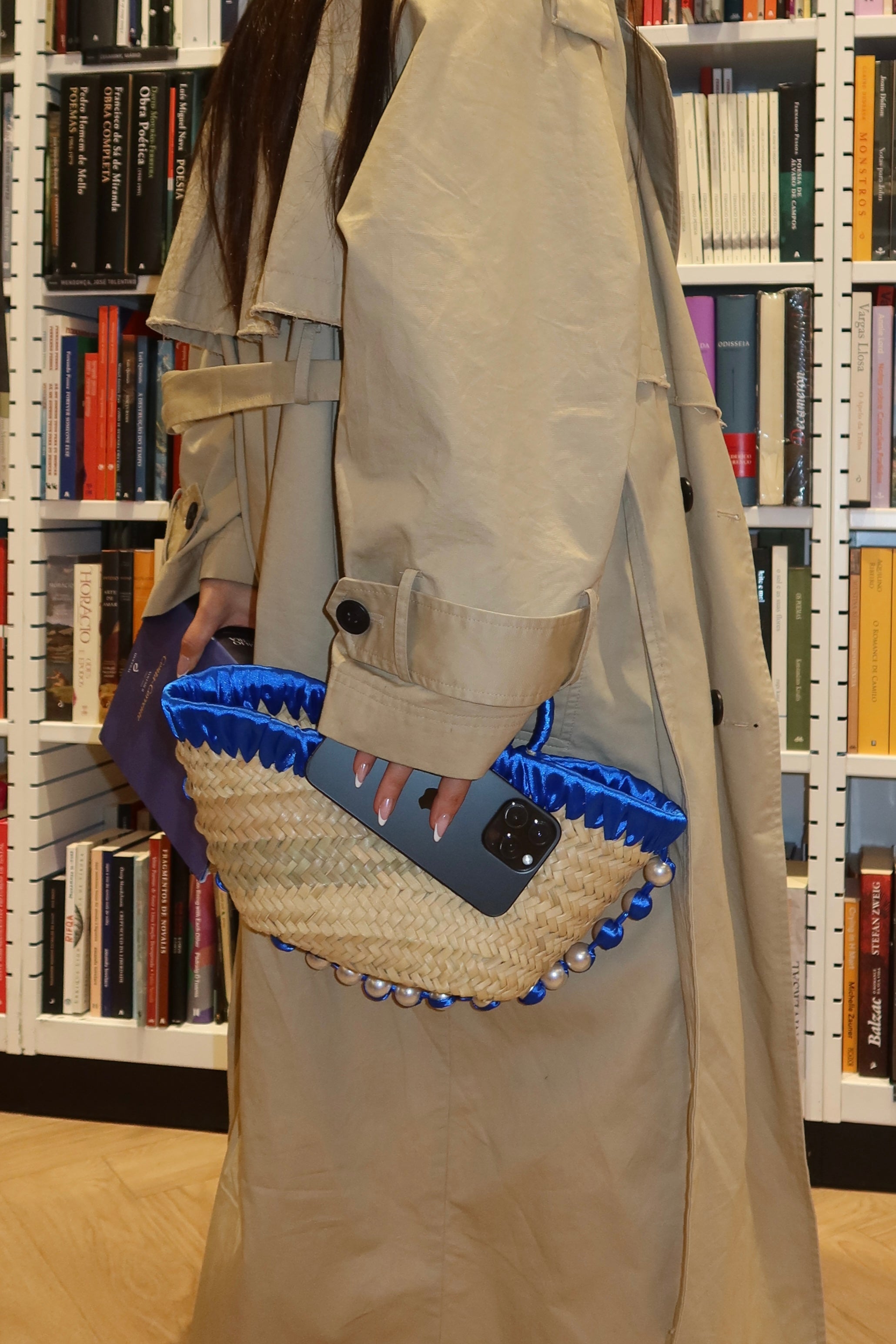 JANE BUCKET BAG , royal blue