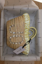 JANE BUCKET BAG W/ CRYSTALS , pastel colors