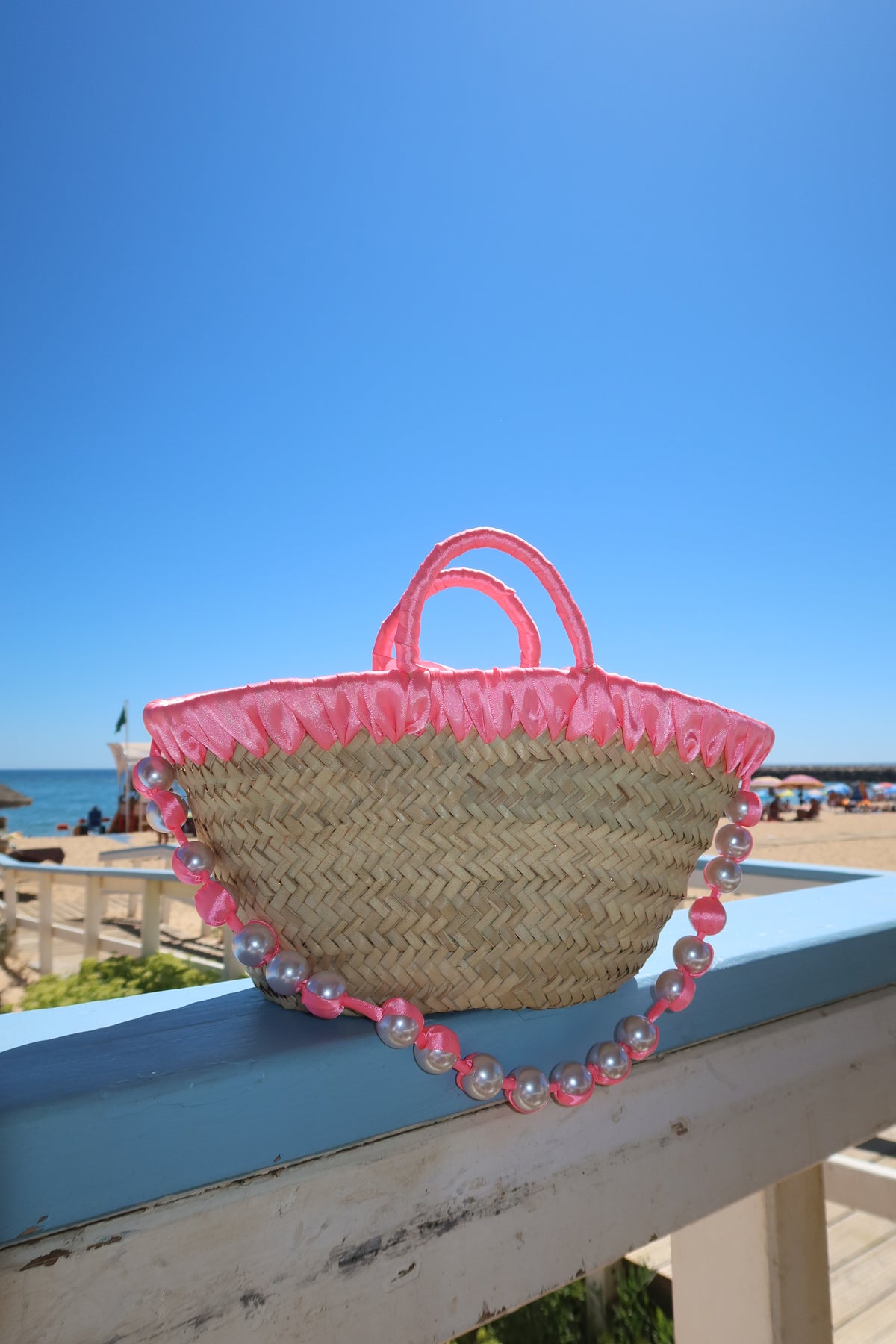 JANE BUCKET BAG , neon pink
